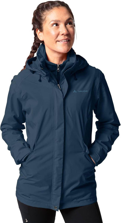 VAUDE Damen Women's Rosemoor 3in1 Jacket Doppeljacke 40 dark sea uni, 40 dark sea uni