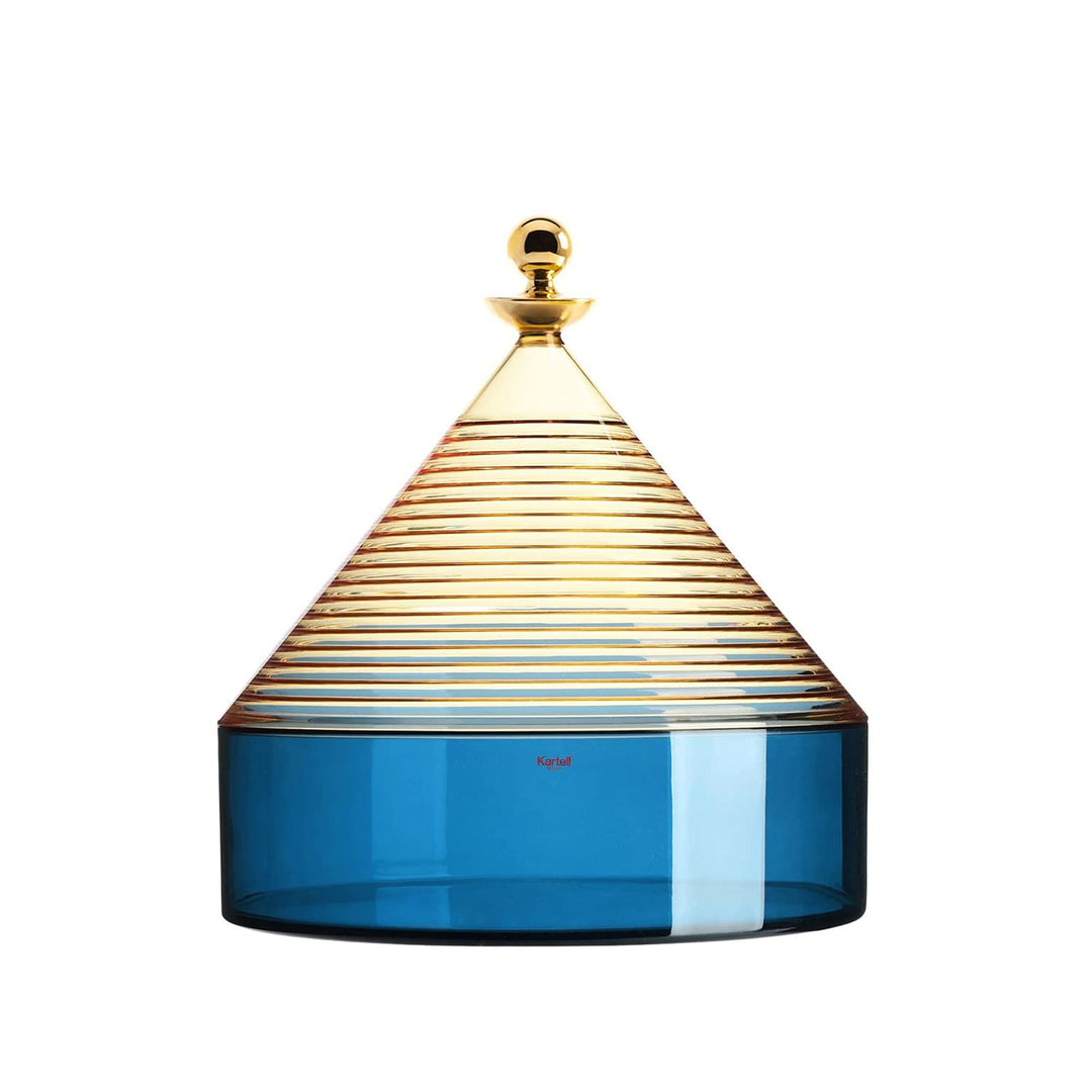 Kartell Trullo Aufbewahrungsbehälter gelb - blau, Gelb - Blau