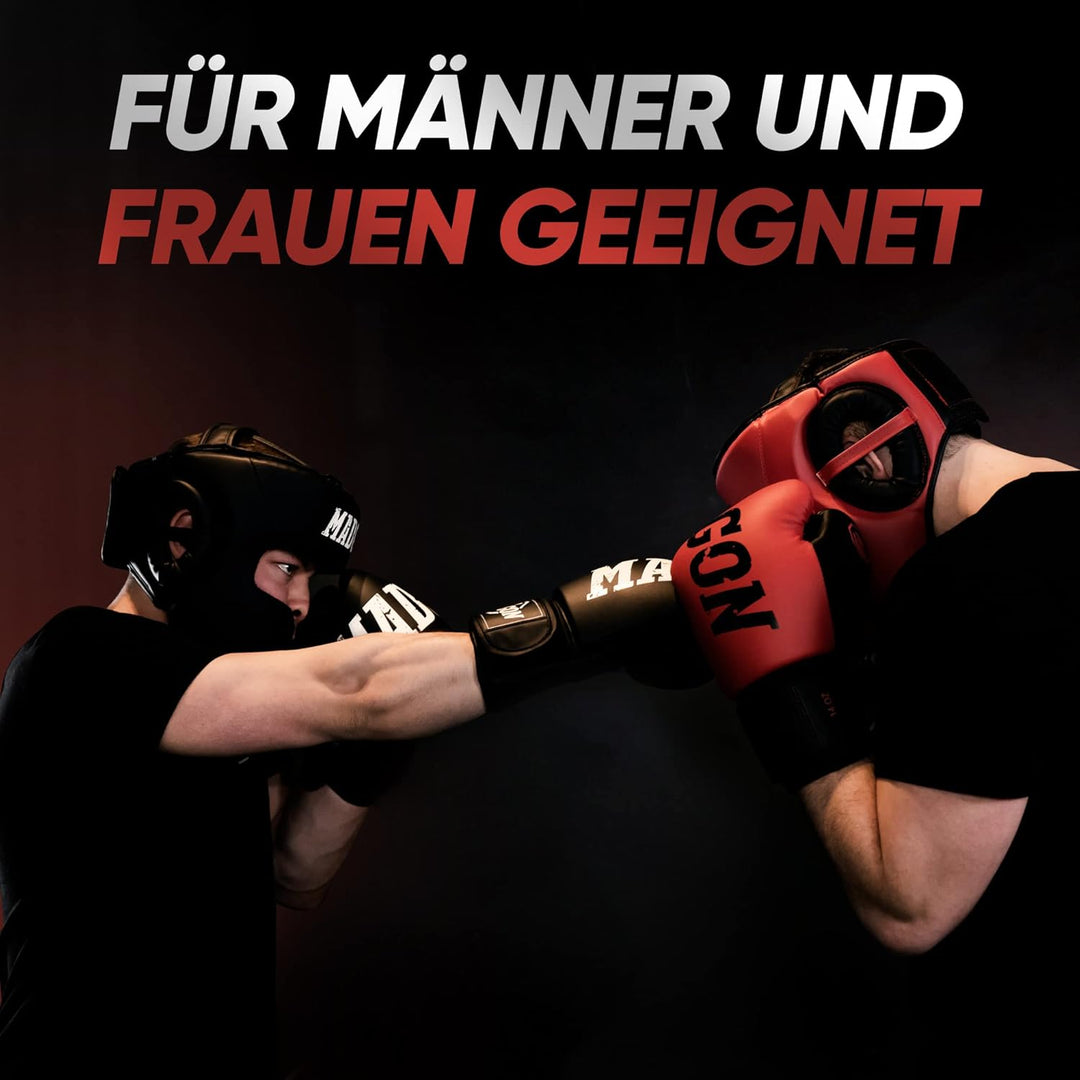 MADGON Kopfschutz mit hoher Schlagdämpfung. Gesichtsschutz mit Perfekter Sicht und geringer Schweiss