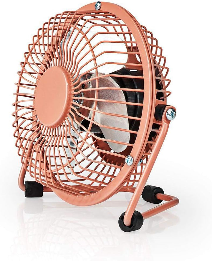 NEDIS Tischventilator | USB Angetrieben | Durchmesser: 100 mm | 3 W | 1 Geschwindigkeit 1.00 m Vinta
