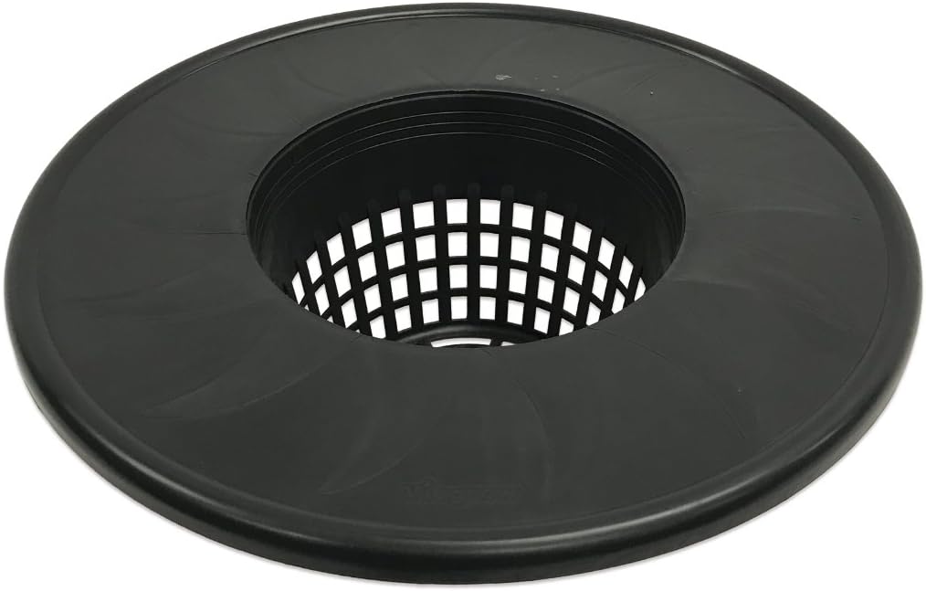 Viagrow 15,2 cm breiter Deckel für Eimerkorb, 15,2 cm breit, 6 Stück, DWC-Eimer-Netztöpfe 6 in. Lid