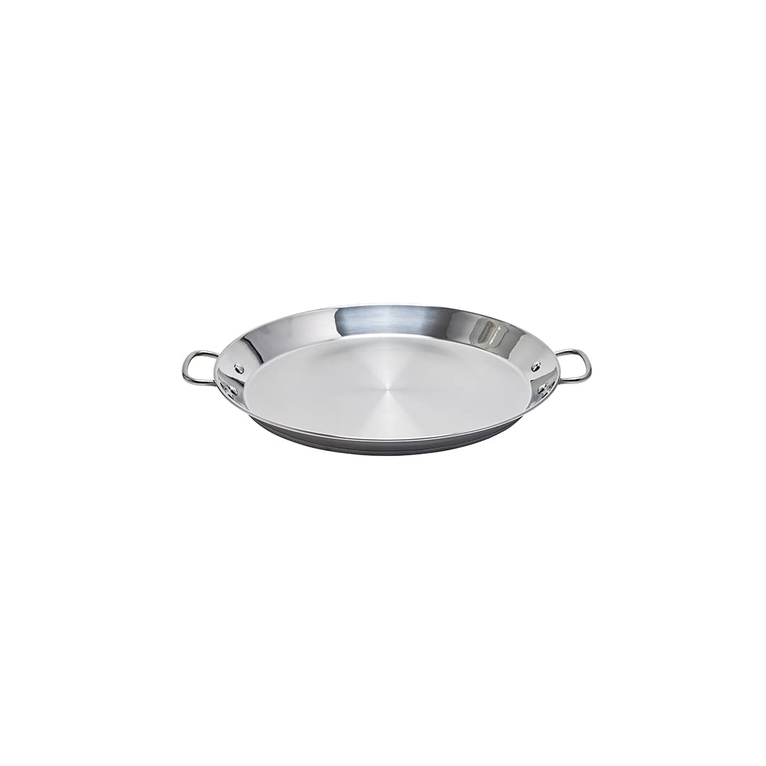 Guison Edelstahl-Bratpfanne mit Sandwichboden, silber, 40 cm Diametro 40 cm
