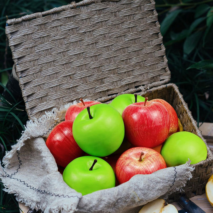 10 Stück Künstliche Äpfel Gefälschte Frutis-Äpfel, Simulationsäpfel für Dekoration Äpfel in normaler