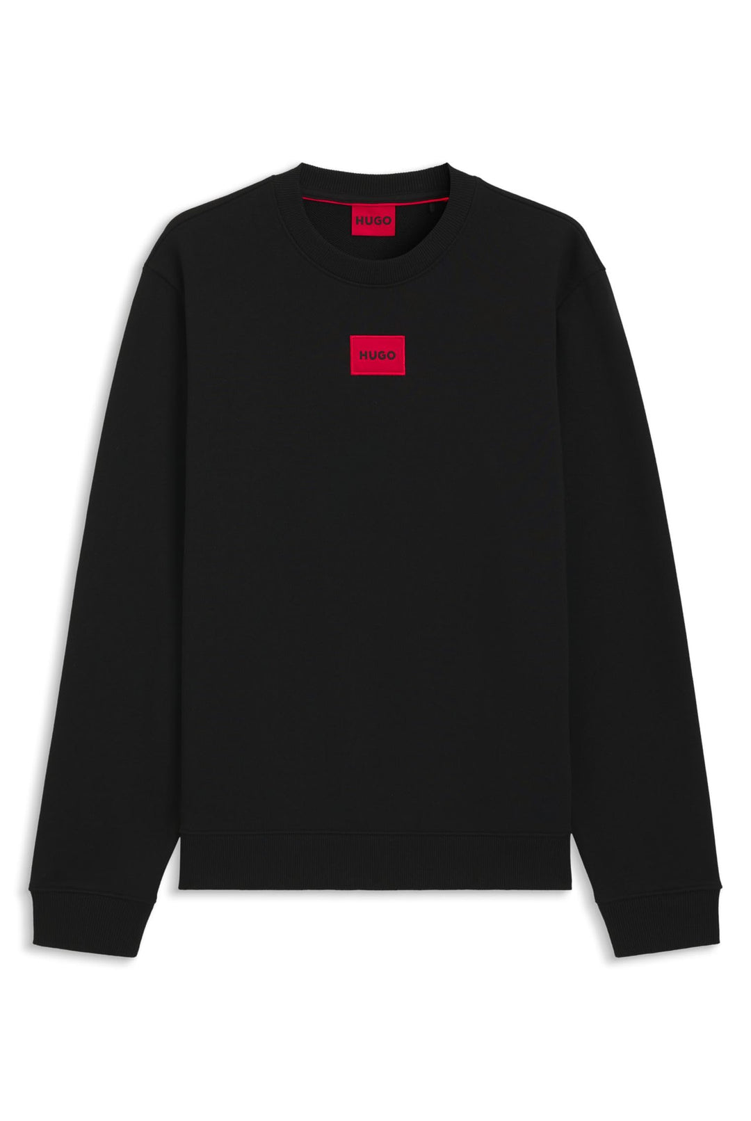 HUGO Herren Diragol212 Regular-Fit Sweatshirt aus Baumwoll-Terry mit Logo-Etikett XS Black1, XS Blac
