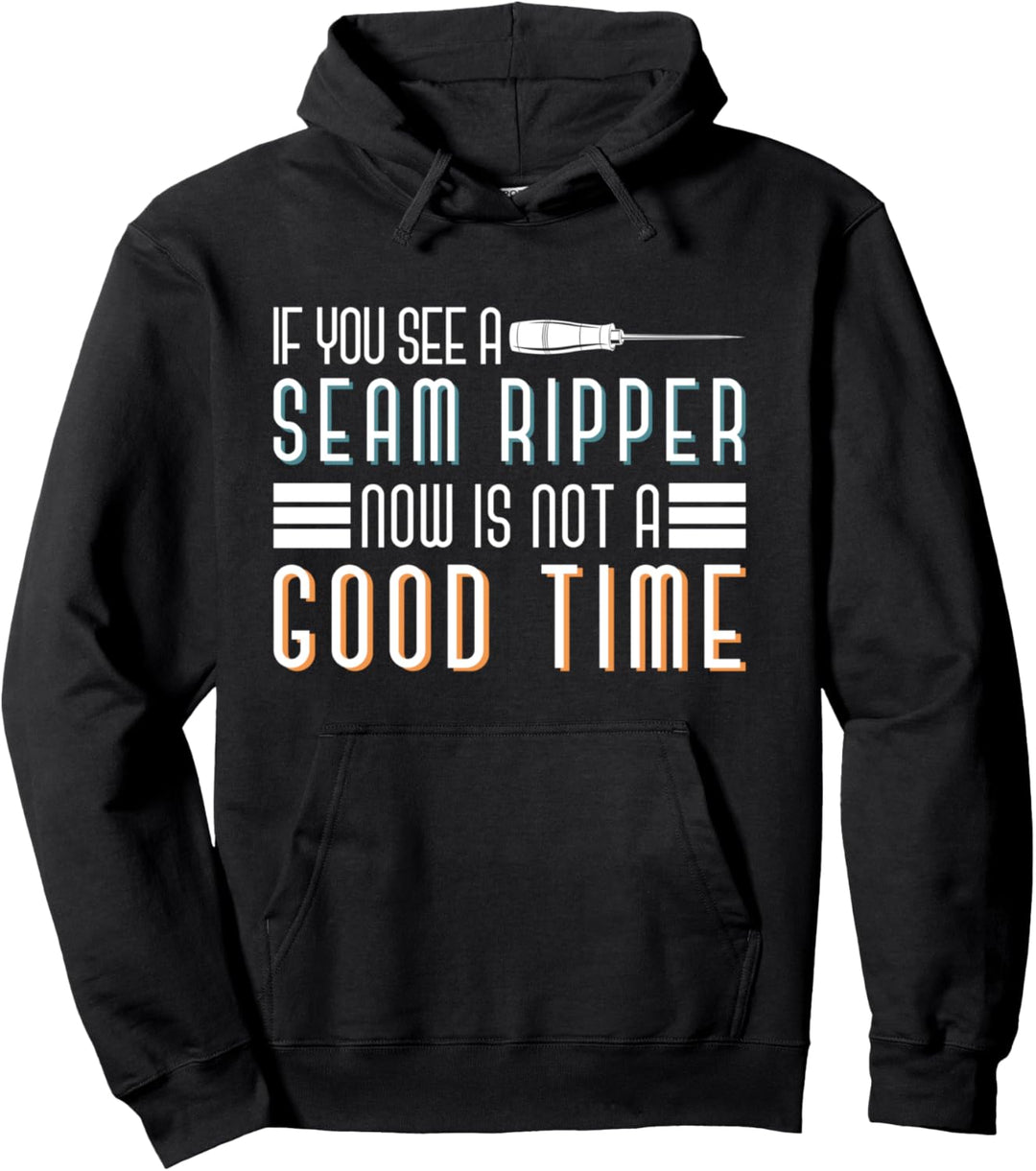 Handarbeit Laufmasche Näherin Schneiderin Lustiges Nähen Pullover Hoodie