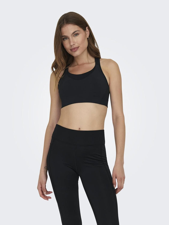 ONLY Damen Onpopal Bra Noos Sport-BH XS Schwarz, XS Schwarz
