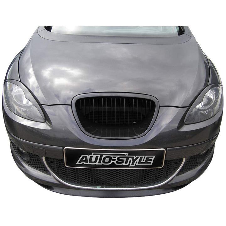 AUTO-STYLE Grill ohne Markenemblem kompatibel mit Seat Leon/Altea/Toledo 1P 2005-2009 Exkl. FR/Cupra