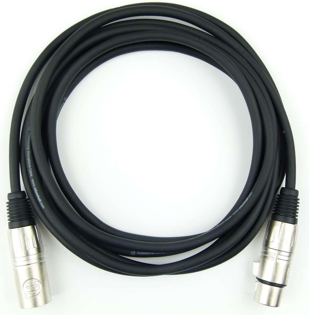 Adam Hall Cables 2 Stück K3MMF0300 Mikrofonkabel XLR female auf XLR male DMX Audio Kabel 3 pol polig