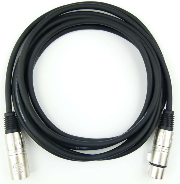 Adam Hall Cables 2 Stück K3MMF0300 Mikrofonkabel XLR female auf XLR male DMX Audio Kabel 3 pol polig