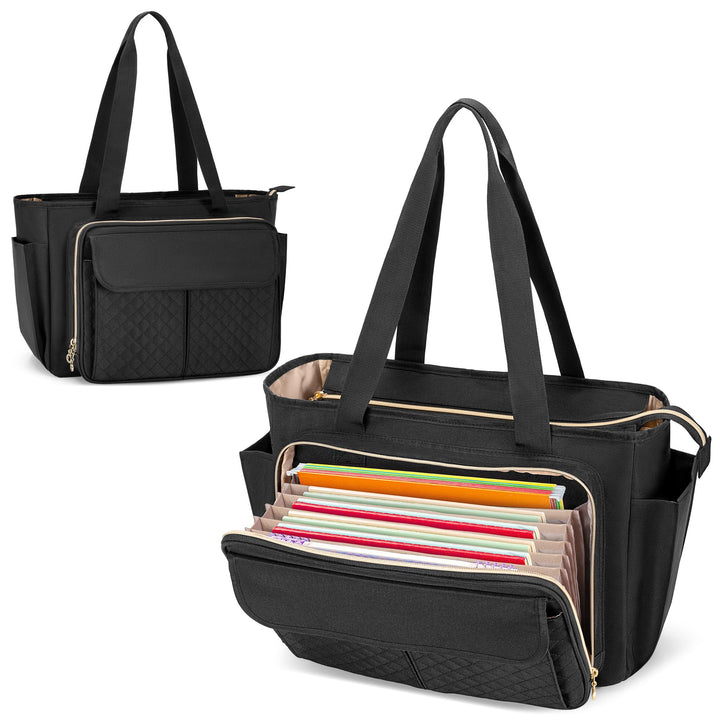 Luxja Lehrer Tasche, Arbeitstasche für Lehrerin und Lehrer, Tragetasche für Lehrerin, Lehrertasche D