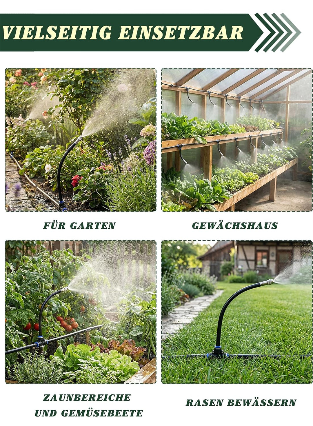 Bewässerungssystem Garten bewässerung 20 m Tropfbewässerungssystem, Gartenbewässerungssystem Gewächs