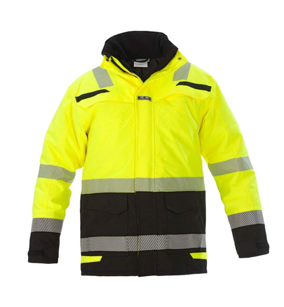 Hydrowear 072395YB Utah Winter-Parka Gelb/Schwarz Grösse XXL XXL Neongelb - Schwarz, XXL Neongelb -