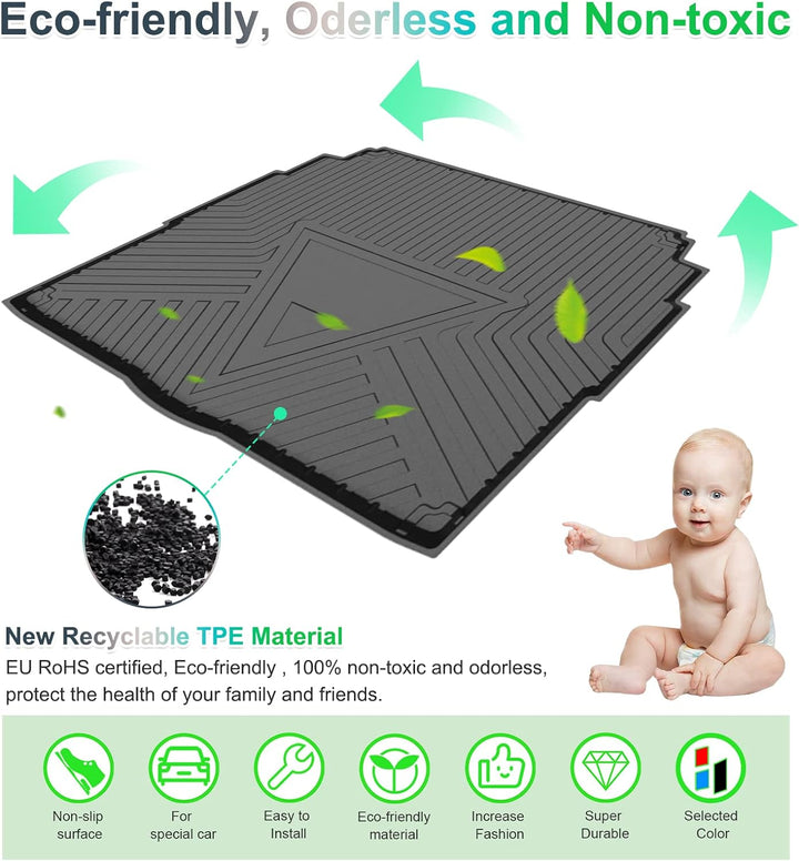 GAFAT Peugeot 3008 II 2016-2023 Kofferraummatte, Peugeot 3008 2022 Kofferraumwanne Matten Hohe Kante