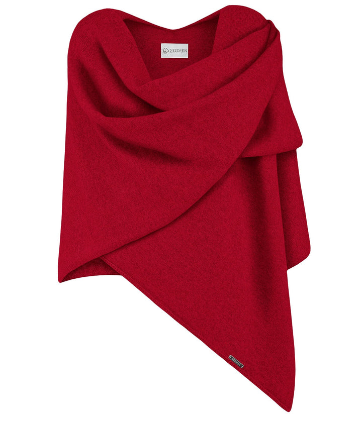 GIESSWEIN Merino Lambswool Cape - Eleganter Feinstrick Überwurf aus Lammwolle, Merinowolle Cape für