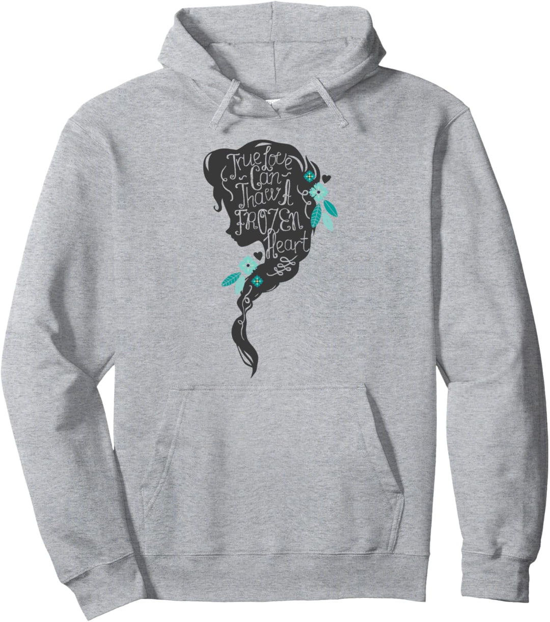 Disney Frozen Elsa Head Profile Love Thaws Pullover Hoodie