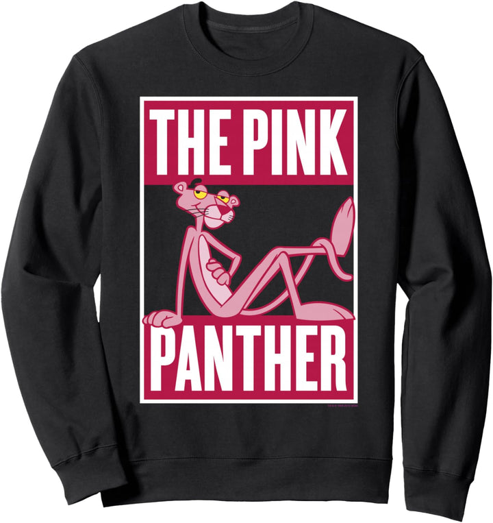 Pink Panther Casual Brick Logo Portrait Sweatshirt