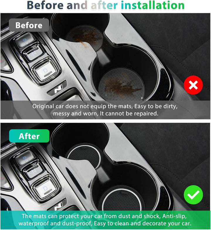GAFAT Hyunda-i Tucson NX4 2021-2024 2025 (Elektronische Automatik) Antirutschmatten, Tucson 2023 Gum