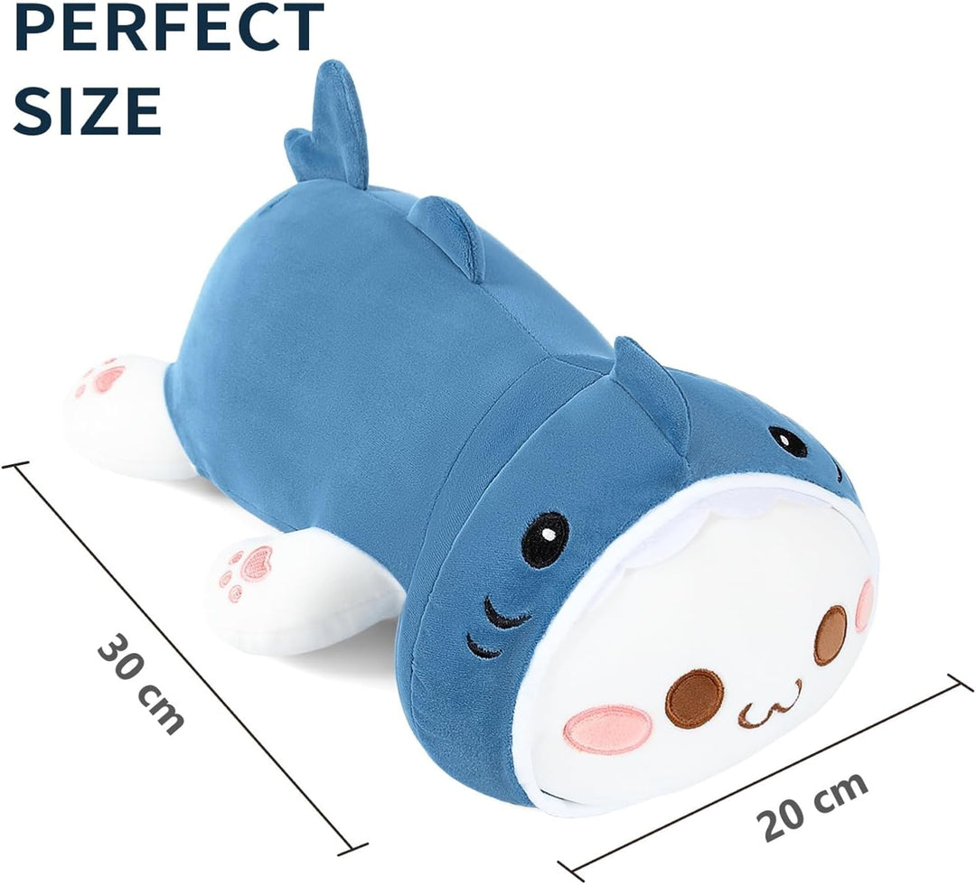 shownicer Plüschtier Hai Katze Kuscheltier Stofftier Kawaii Katze Plüsch, Kätzchen Plüschkissen Spie