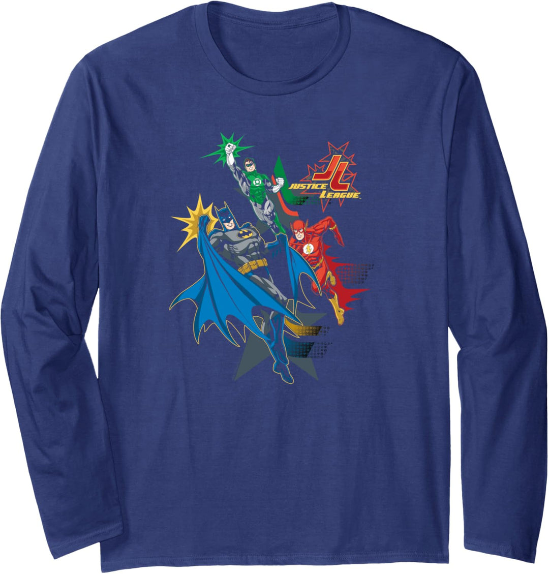 Justice League Action Stars Langarmshirt