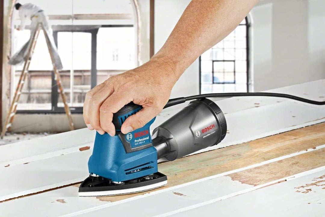 Bosch Professional Schwingschleifer GSS 160-1 A Multi (180 Watt, 1,6 mm Schwingkreis-Ø, in