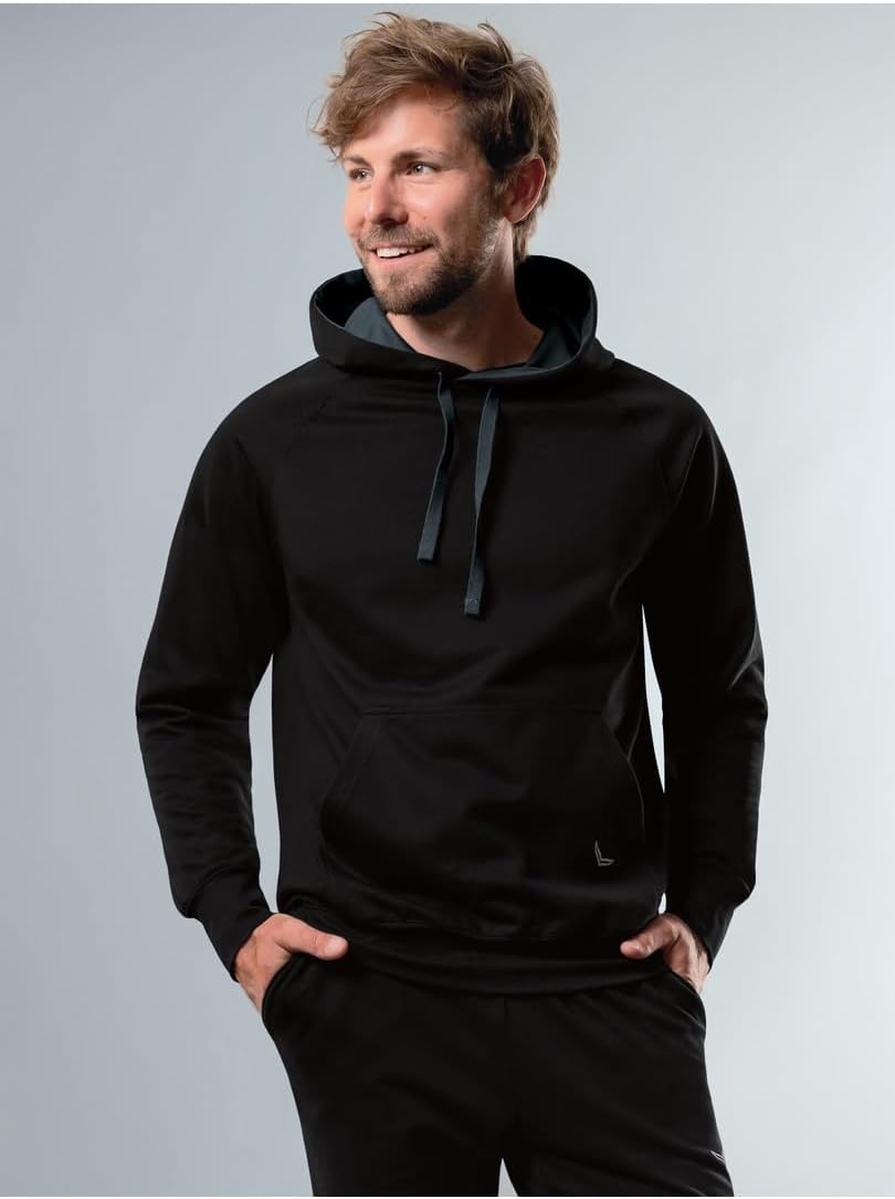 TRIGEMA Herren Kapuzensweatshirt aus Biobaumwolle XXL Schwarz, XXL Schwarz