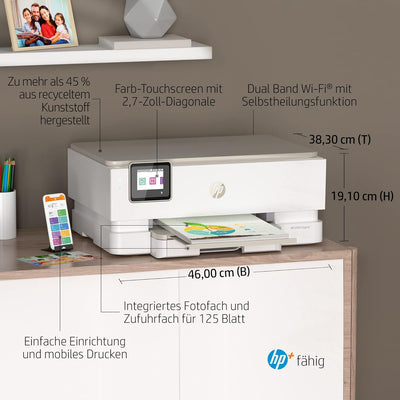 HP Envy Inspire 7220e Multifunktionsdrucker, Tintenstrahldrucker, 6 Monate gratis drucken mit HP Ins