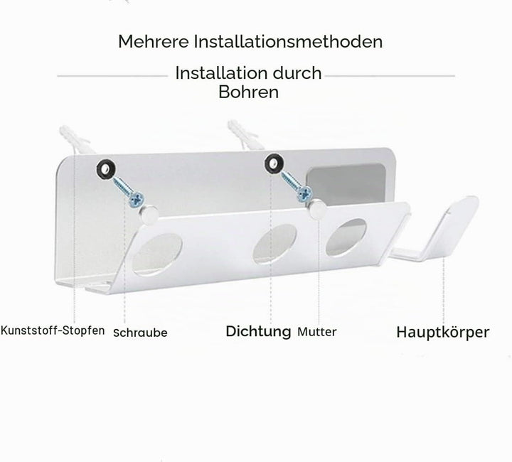 Luchs Wandhalterung - Organizer für Dyson Supersonic Haartrockner, Halterung, Fönhalter und Wandhalt