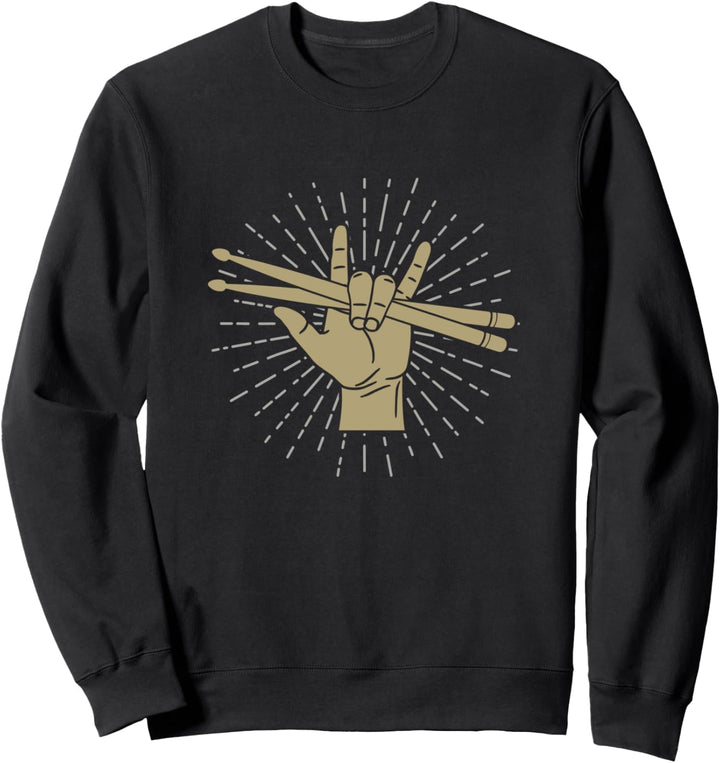 Drummer drum sticks musician shirt Sweatshirt