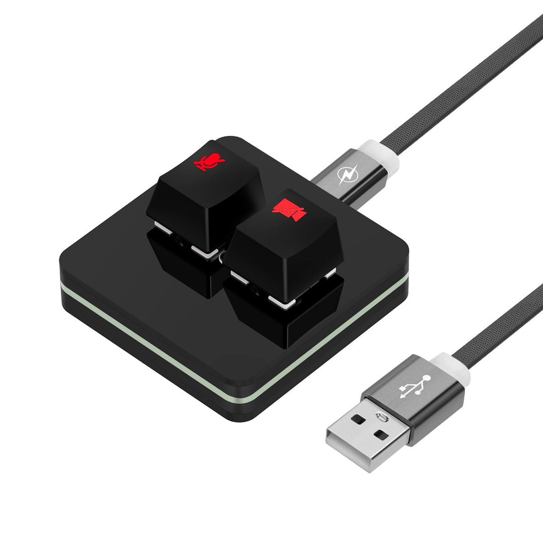 Geekria RGB Meeting Mute Controller Kompatibel mit Windows Google Meet App, Stumm/Unmute Mikrofon Au