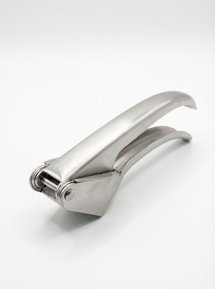 Garlic Press aus Edelstahl 304 – Robuste Knoblauchpresse mit ergonomischem Griff, spülmaschinengeeig