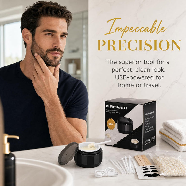 Nasenhaarentferner Wachs Set, Nasenhaar Wachs Waxing Set, Nasenwachs Haarentfernung Set für Männer u