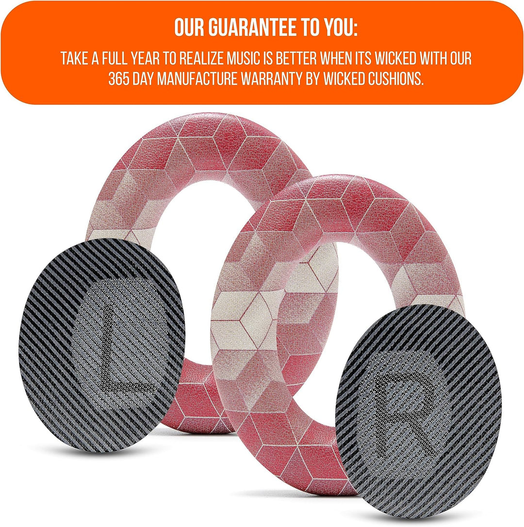 WC Wicked Cushions Ersatzohrpolster Kompatibel mit Bose QuietComfort 35 (QC35) & QuietComfort 35ii (