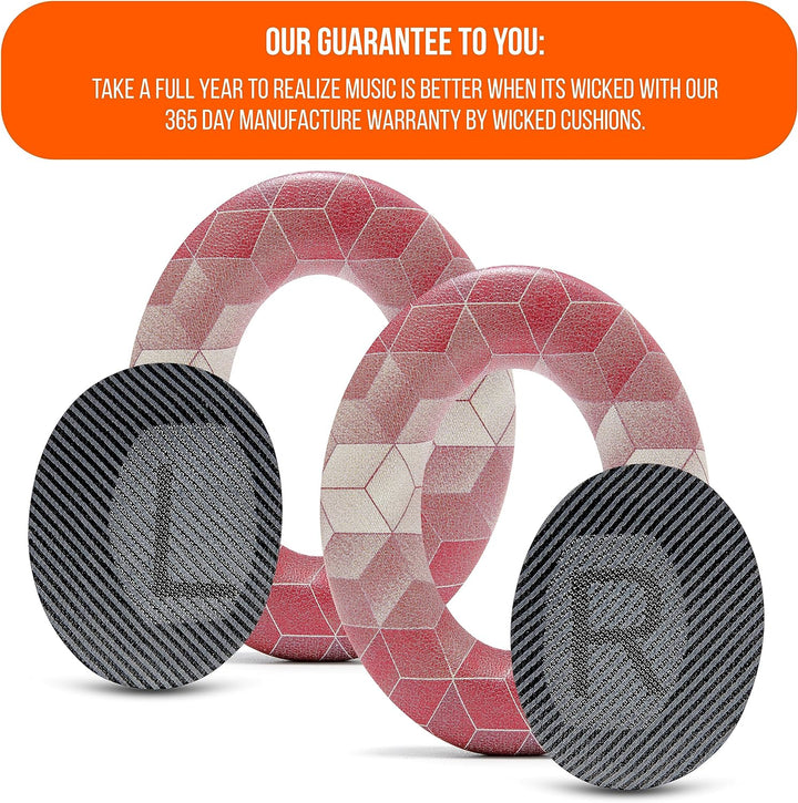 WC Wicked Cushions Ersatzohrpolster Kompatibel mit Bose QuietComfort 35 (QC35) & QuietComfort 35ii (