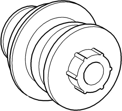 GROHE Drückspüler für WC (DN20, Wandeinbau, ohne Vorabsperrung), 43996000 & Entlastungsventil (Herst