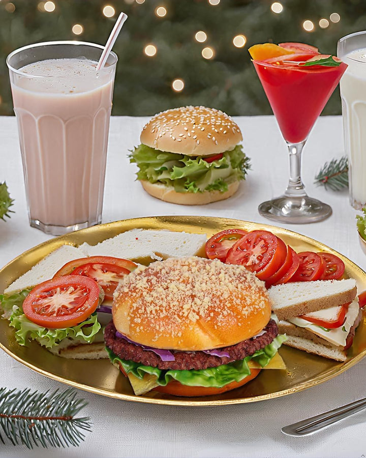 1 x künstlicher Hamburger-Burger, realistisches Brot-Modell, Fotografie-Requisite für Zuhause, Küche