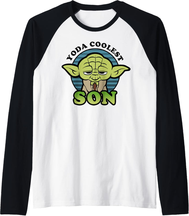 Star Wars Yoda Coolest Son Cartoon Raglan