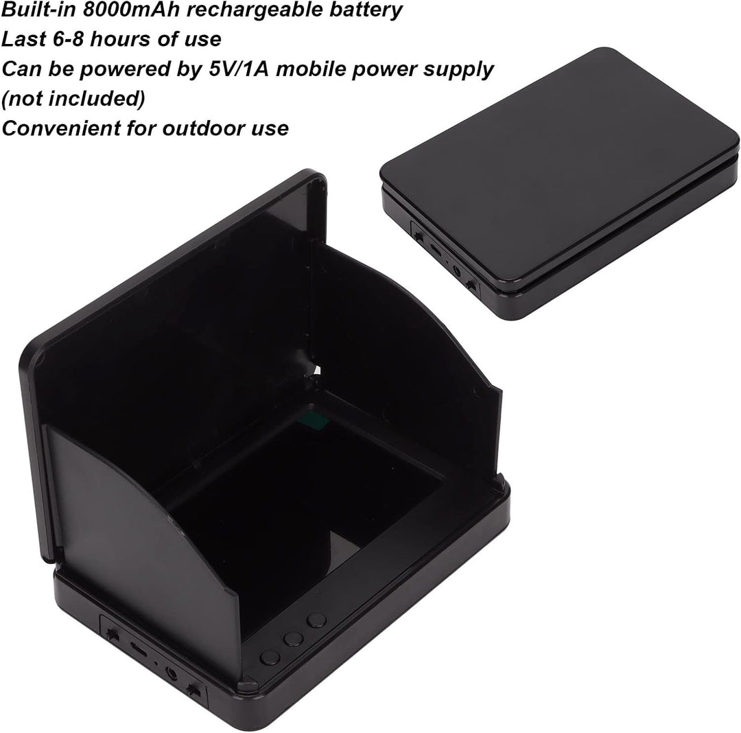 Unterwasser-Angelkamera, IP67 Wasserdichter 5-Zoll-IPS-LCD-, Tragbarer Fischfinder, Unterwasserkamer