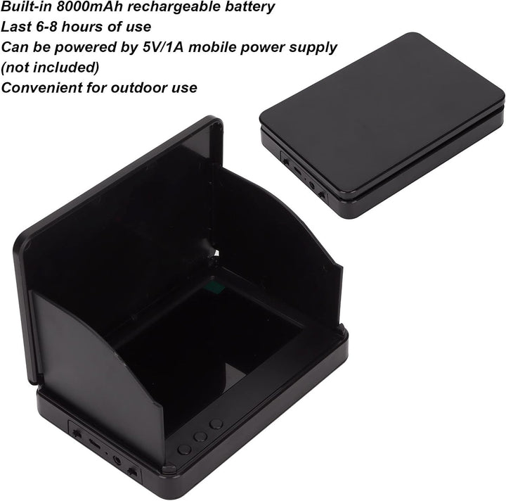 Unterwasser-Angelkamera, IP67 Wasserdichter 5-Zoll-IPS-LCD-, Tragbarer Fischfinder, Unterwasserkamer