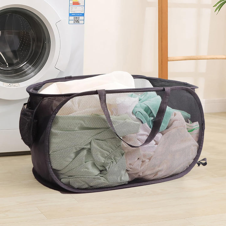 Pop Up Wäschekorb Faltbarer Wäschekorb 2 Stk(36 * 36 * 58 Cm) Wäschetonne Wäschekorb klappbar mit Gr
