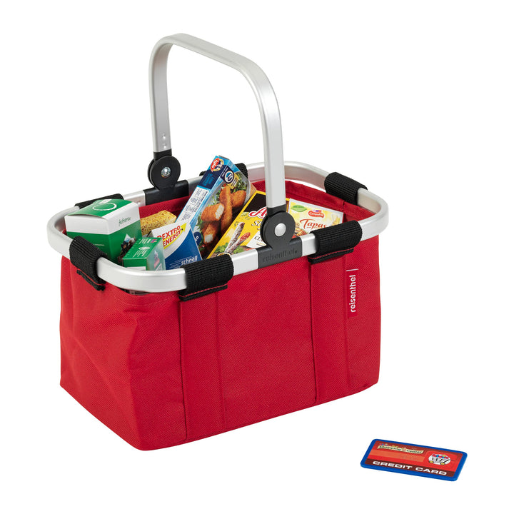 Theo Klein 9619 Reisenthel - Einkaufskorb Carrybag Mini I Korb mit Zubehörboxen für den Shop I Spiel