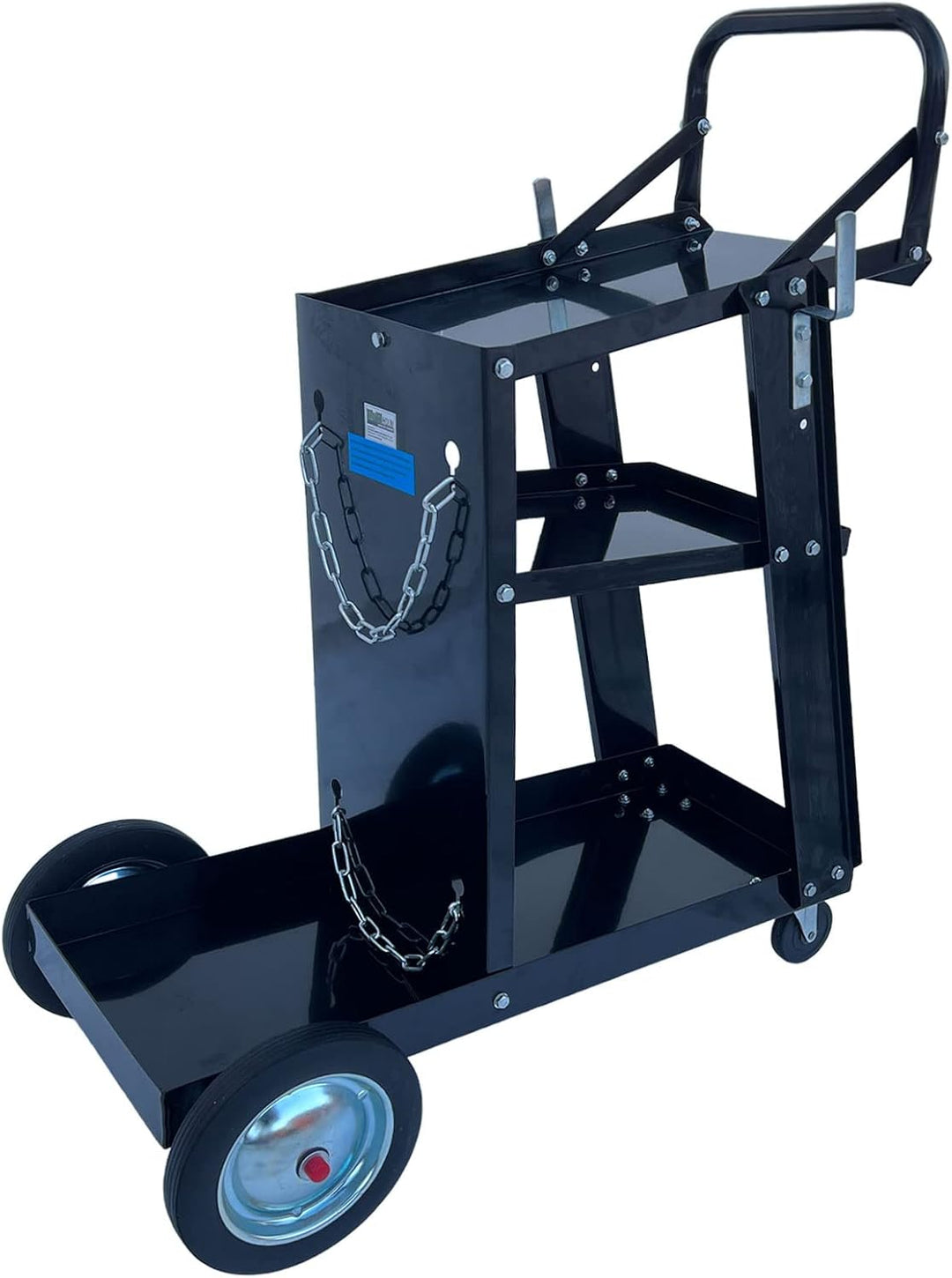 TRUTZHOLM mobiler Schweisswagen 80 kg mit 3 Ablagefächern Werkstattwagen Schweissgerätewagen Flasche