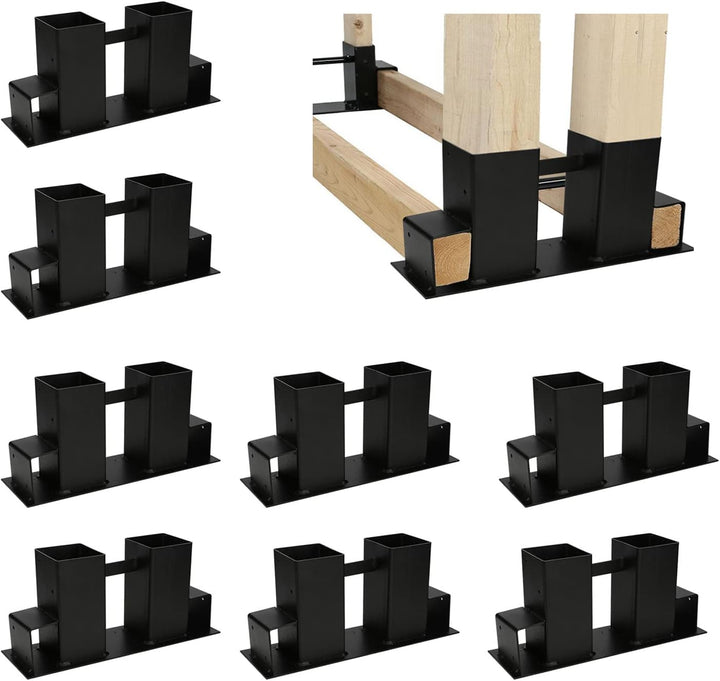 Randaco 8 Stück Holzstapelhilfe, Stabile Brennholz Holzstapelhalter für Kaminholz Brennholz Stapelhi