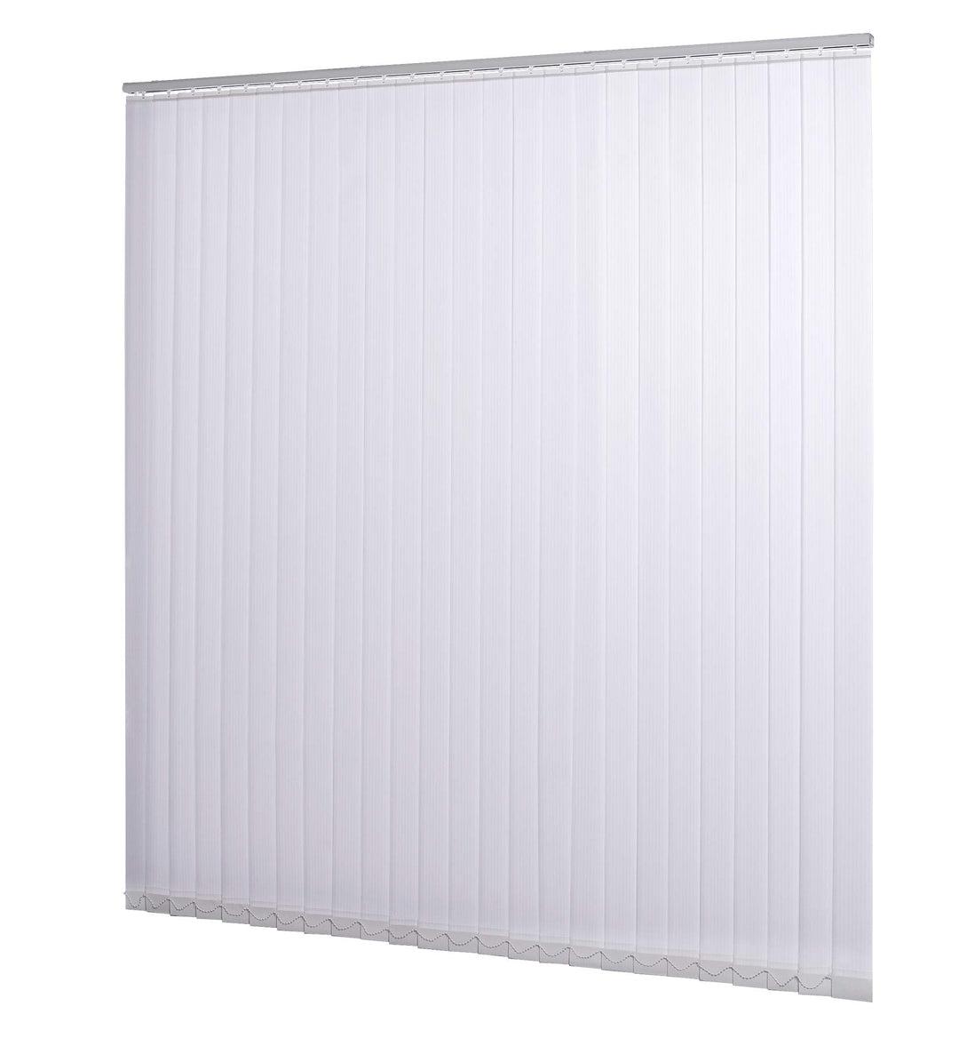 JalousieCrew Vertikal Lamellenvorhang Farbe weiss - Breite 100 bis 250 cm - Höhe 250 cm (individuell