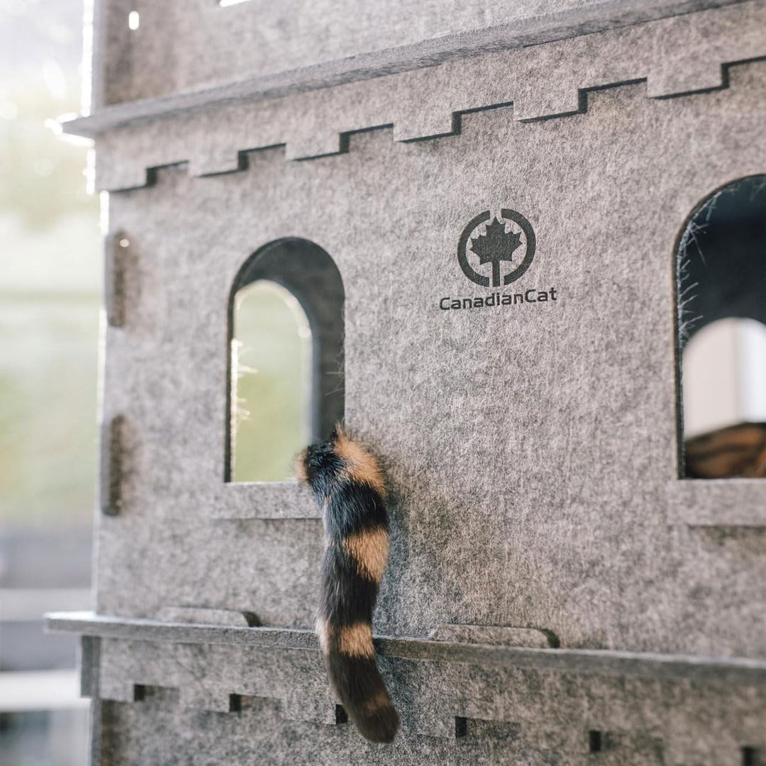 CanadianCat Company | Etagen-Anbauset - Katzenburg aus Filz für Katzen | Anbau-Kit für Felty Fort Fi