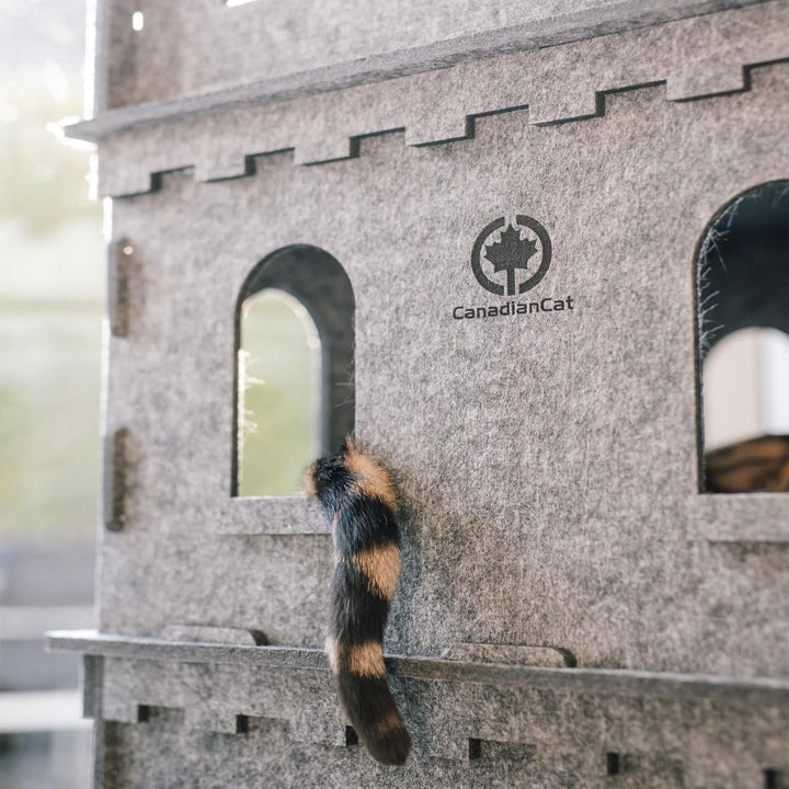 CanadianCat Company | Etagen-Anbauset - Katzenburg aus Filz für Katzen | Anbau-Kit für Felty Fort Fi