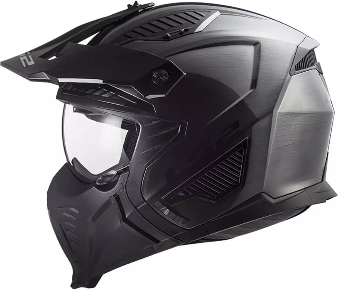 LS2, Jet modularhelme motorrad DRIFTER Jeans titanium 2206, XL
