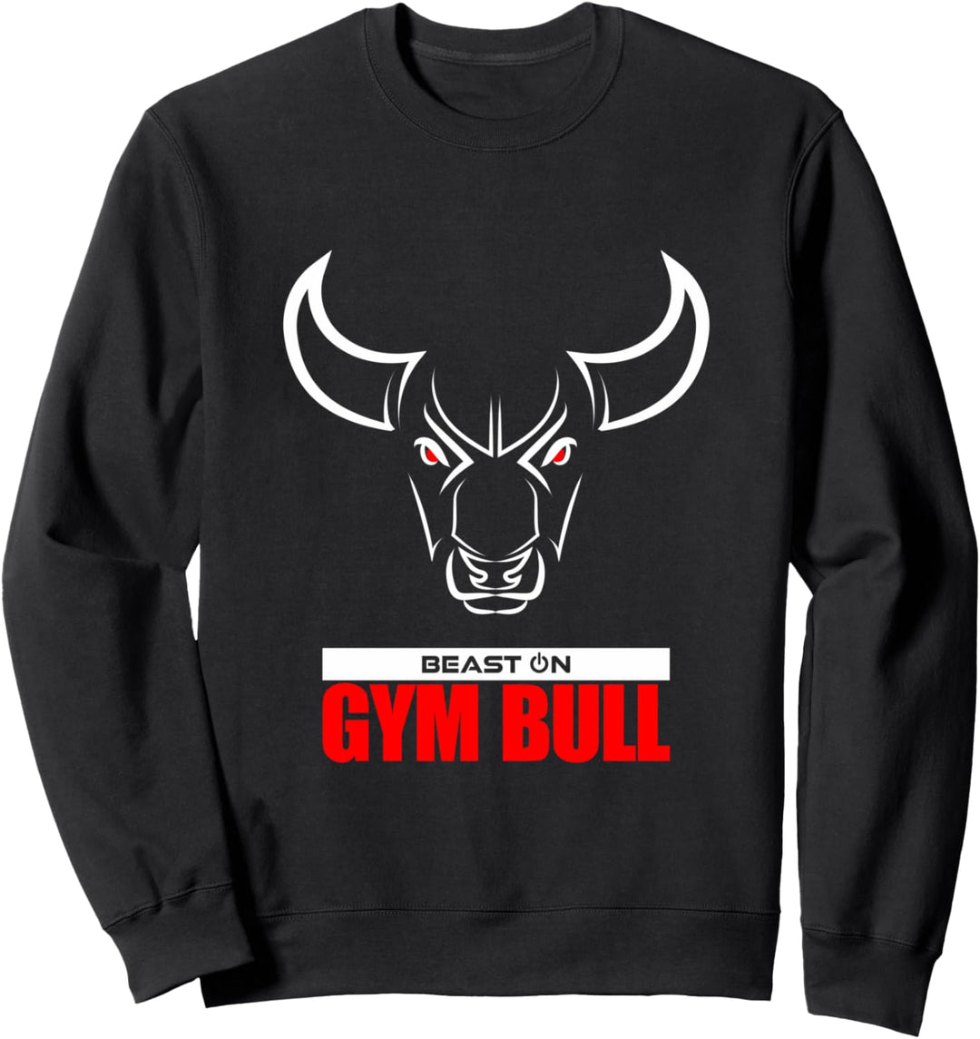 Fitnessstudio Bull Head Red Fitnesstraining, Bodybuilding-Training Sweatshirt