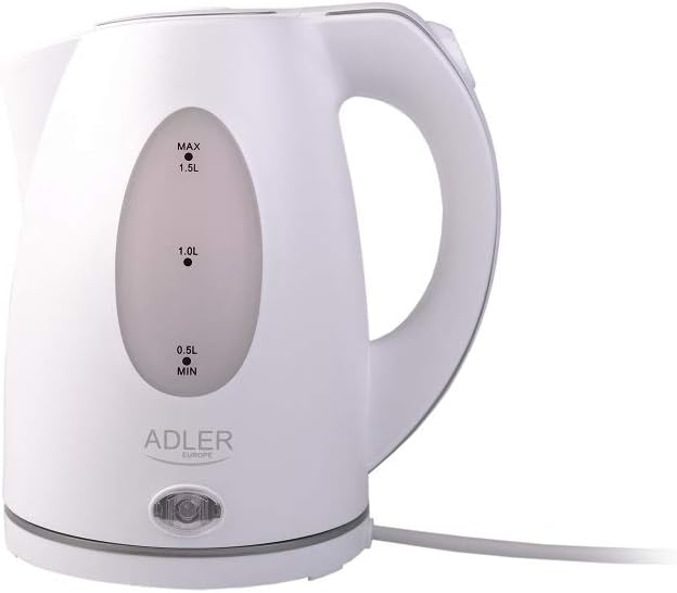 Adler AD 1207 Wasserkocher 1,5 L, weiss