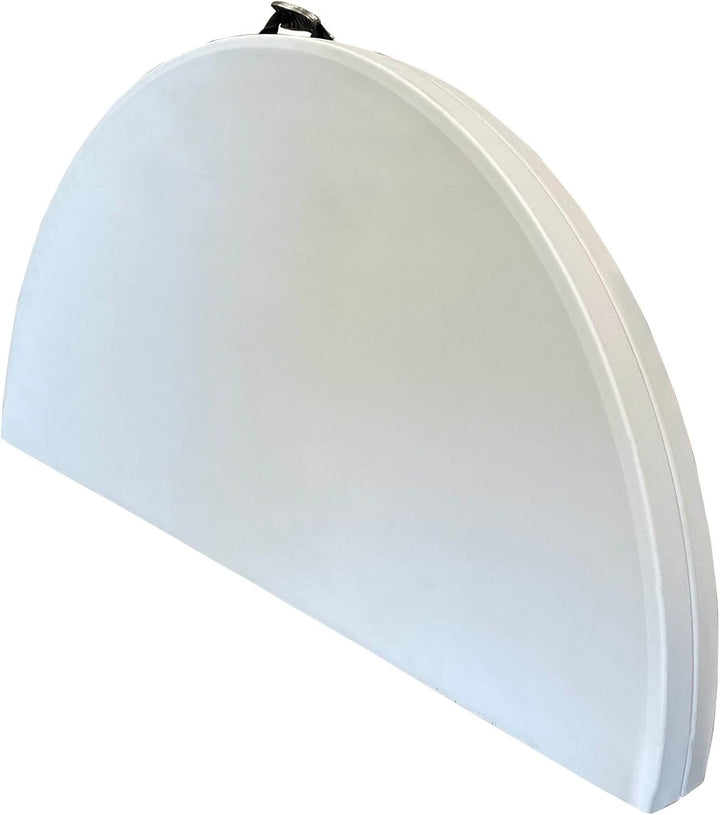 HOMELUX 710091 Klapptisch, Kunstharz, rund, 120 cm hoch, 74 cm