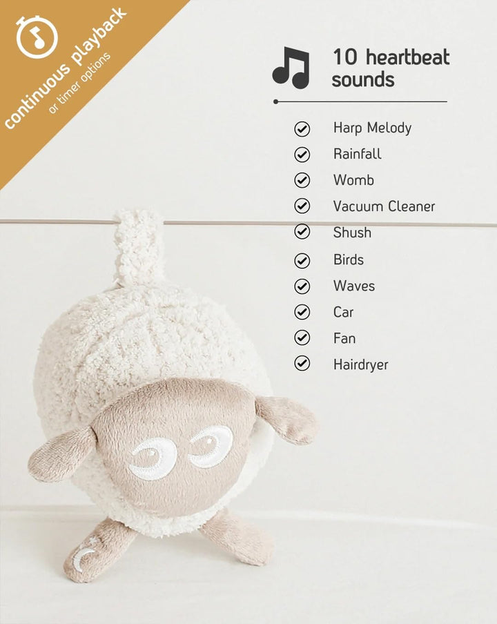 Sweet Dreamers, Wiederaufladbare Ewan Deluxe, Beige | Baby &amp; Kleinkind White Noise Sound Machine | S